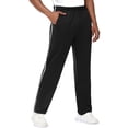 thumbnail image 1 of Men's Mesh Open Bottom Sweatpants，Athletic Running Pants with Pockets 3XL, 1 of 5