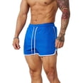 thumbnail image 1 of Men's Mesh Shorts Baggy Comfort Cotton Gym Shorts Quick-Dry Workout Training Shorts with Drawstring Blue#2 S, 1 of 3