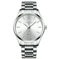 thumbnail image 1 of Men's Mesh Strap Quartz Student Watch, Ultra-Thin, Waterproof, with Night Light Function, Simple Style, 1 of 8