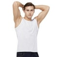 thumbnail image 1 of Men's Mesh Vest - Hollow Ice Silk Sleeveless Shirt - 95% Polyester 5% Spandex, Slim Fit, Ideal for Gym, Workout, and Casual Summer Wear, 1 of 3