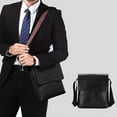 thumbnail image 1 of Men's Messenger Bag Crossbody Shoulder Bag, Casual PU Leather Sling Bag with Multiple Compartments – Stylish Work Travel Bag for Phone Wallet Keys Office or Street Fashion, 1 of 6