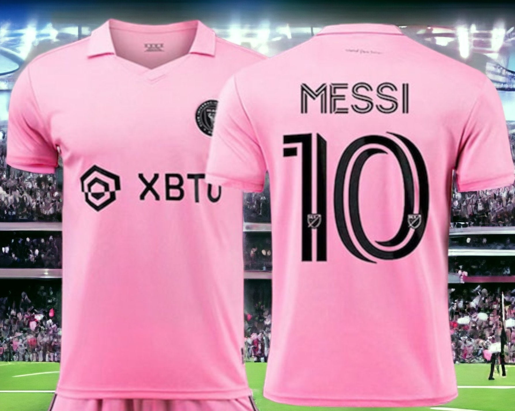 No10 Messi Home Long Sleeves Jersey