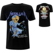 ROCK OFF Men's Metallica Doris (Back Print) Slim Fit T-shirt Small Black