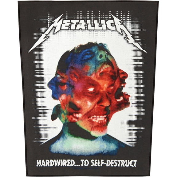 Men's Metallica Hardwired To Self Destruct Back Patch Black