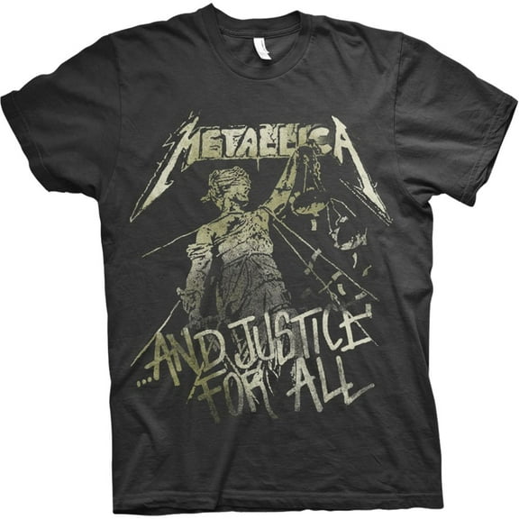 Men's Metallica Justice Vintage Slim Fit T-shirt Small Black