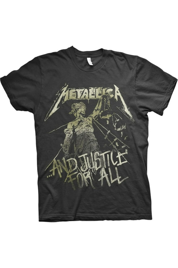Men's Metallica Justice Vintage Slim Fit T-shirt XX-Large Black