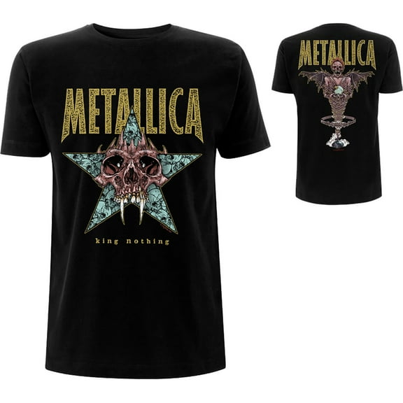 Men's Metallica King Nothing (Back Print) Slim Fit T-shirt Small Black