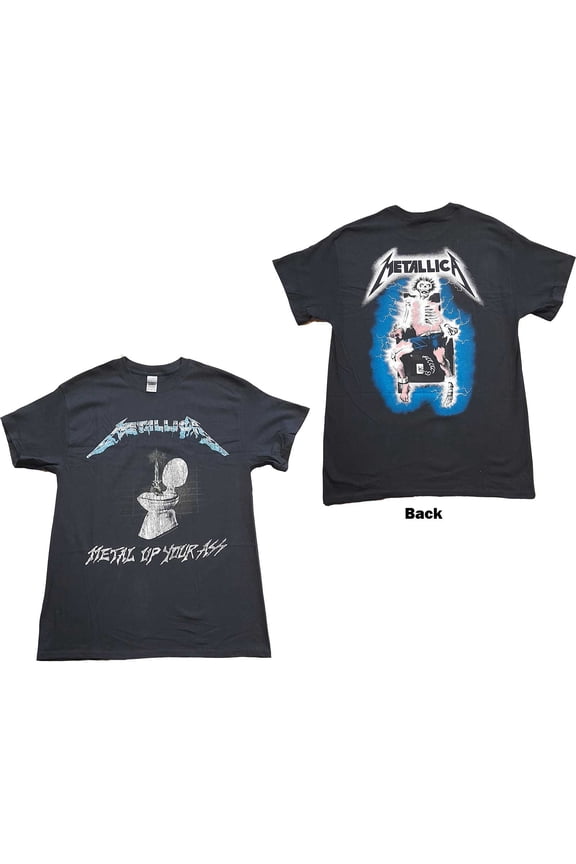 Men's Metallica Metal Up Your Ass (Back Print) Slim Fit T-shirt X-Large Black