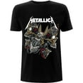 thumbnail image 1 of Men's Metallica Skull Moth Slim Fit T-shirt Large Black, 1 of 3