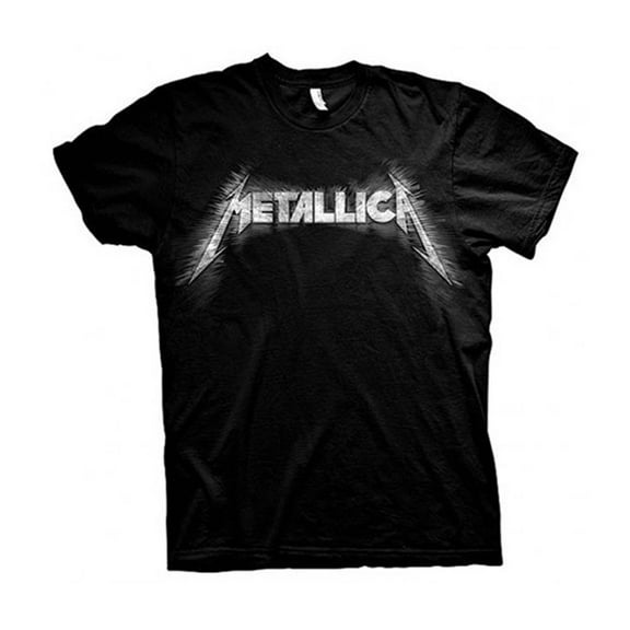Men's Metallica Spiked (Back Print) Slim Fit T-shirt Small Black