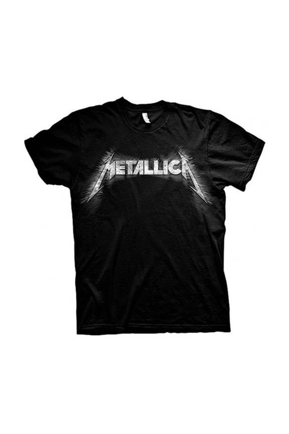 Men's Metallica Spiked (Back Print) Slim Fit T-shirt Small Black