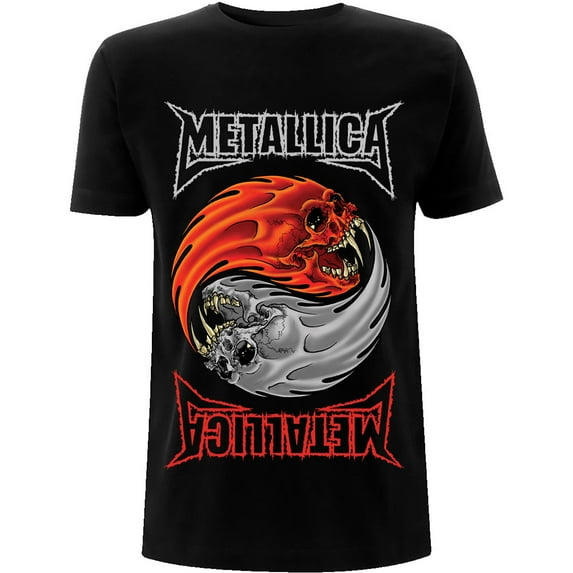 Men's Metallica Yin Yang Slim Fit T-shirt X-Large Black