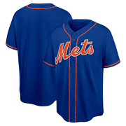 Men's Mets Baseball Team Jersey_s Fans Gift Tee Classic Sports Short Sleeved Tops Embroidered Button-down Breathable Shirt