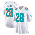 thumbnail image 1 of Men's Miami Achane 28 White Stitched T-Shirts Sports Player Game Top, Large, 1 of 1