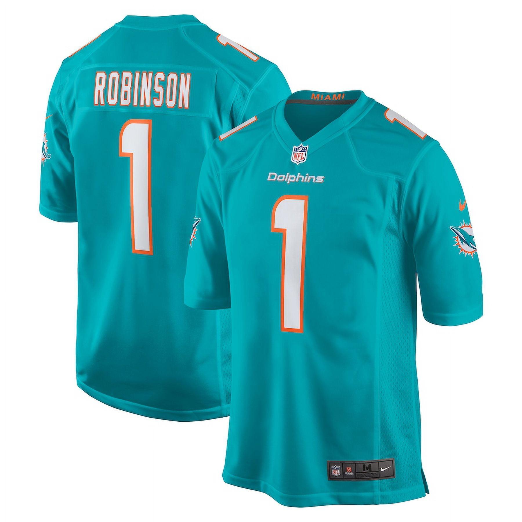 Men's Miami_Dolphins Chop Robinson Aqua 2024 NFL Draft First Round Pick