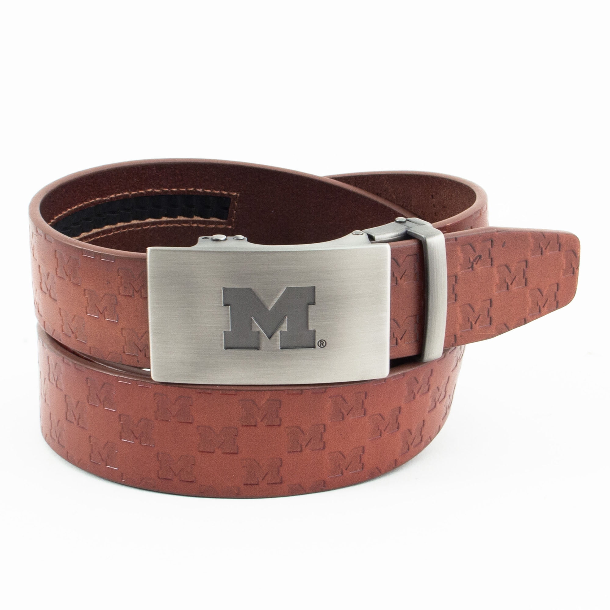 Michael Kors Leather Belt Teal and Brown 46\