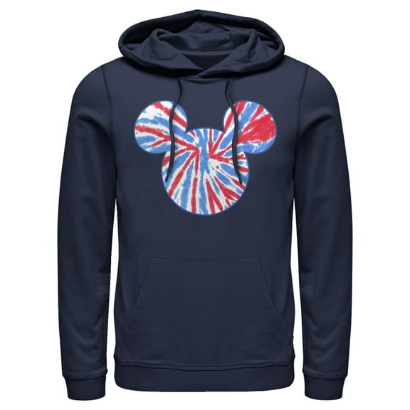 Men's Mickey & Friends Americana Tie Dye Pull Over Hoodie