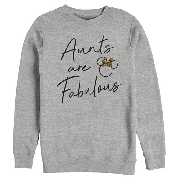 Men's Mickey & Friends Aunts Are Fabulous Sweatshirt Athletic Heather 3X Large