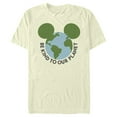 thumbnail image 1 of Men's Mickey & Friends Be Kind to Our Planet Mickey Mouse Logo  Graphic Tee Beige Small, 1 of 4