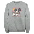 thumbnail image 1 of Men's Mickey & Friends Beach Ready Mickey Mouse Sweatshirt Athletic Heather 2X Large, 1 of 4