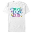thumbnail image 1 of Men's Mickey & Friends Best Day Ever Crew Graphic Tee White Small, 1 of 5