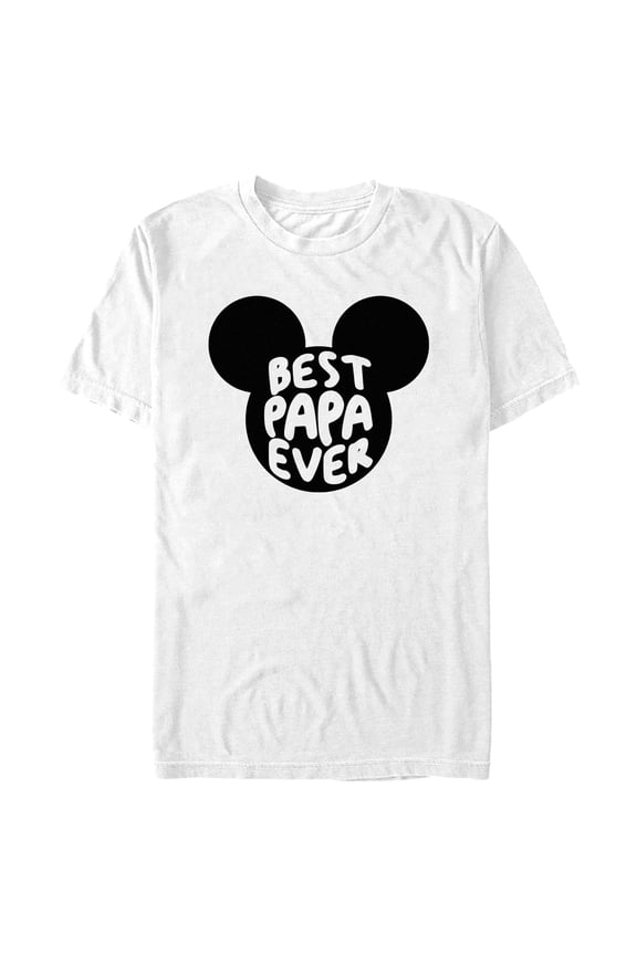 Men's Mickey & Friends Best Papa Ever Mouse Ears Graphic T-Shirt