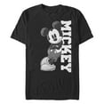 thumbnail image 1 of Men's Mickey & Friends Black and White Mickey Mouse  Graphic Tee Black Small, 1 of 5