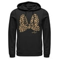 thumbnail image 1 of Men's Mickey & Friends Cheetah Print Minnie Mouse Bow  Pull Over Hoodie Black 2X Large, 1 of 4