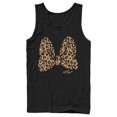 thumbnail image 1 of Men's Mickey & Friends Cheetah Print Minnie Mouse Bow  Tank Top Black X Large, 1 of 5