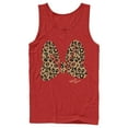 thumbnail image 1 of Men's Mickey & Friends Cheetah Print Minnie Mouse Bow  Tank Top Red Large, 1 of 4