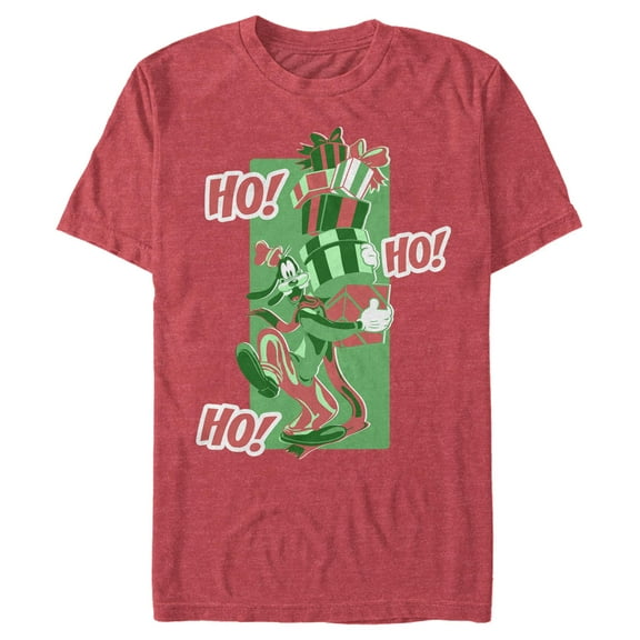 Men's Mickey & Friends Christmas Goofy Ho Ho Ho Graphic T-Shirt