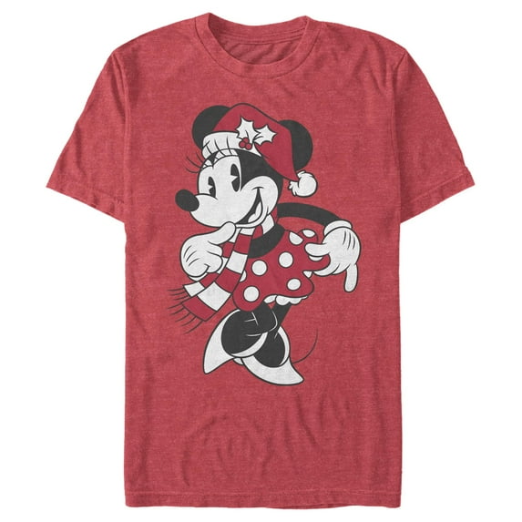 Men's Mickey & Friends Christmas Minnie Mouse Graphic T-Shirt