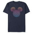 thumbnail image 1 of Men's Mickey & Friends Colorful Mandala Mickey Mouse Logo  Graphic Tee Navy Blue Large, 1 of 5