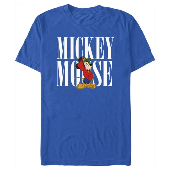 Men's Mickey & Friends Cool Mousey  Graphic Tee Royal Blue Large