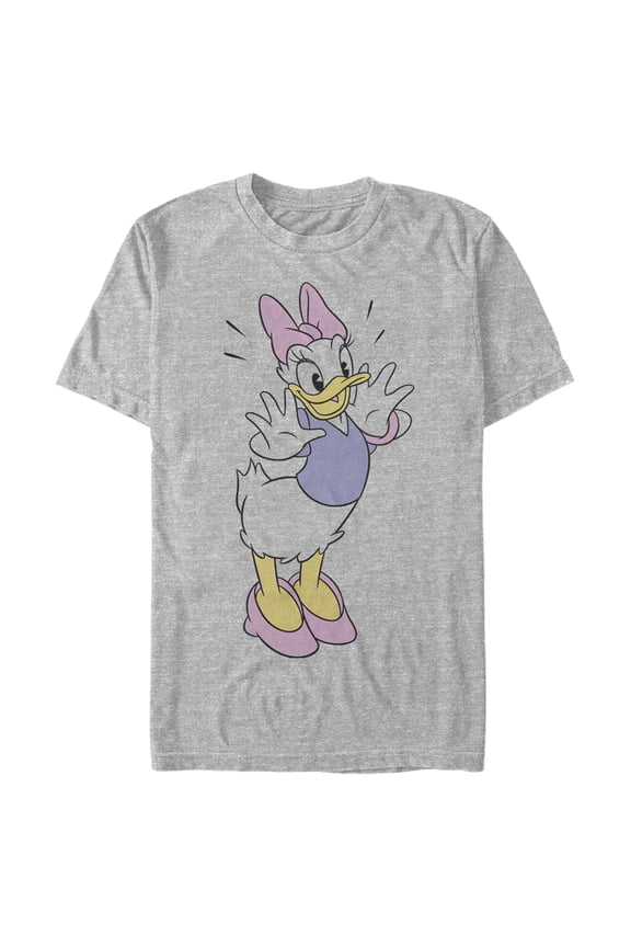 Men's Mickey & Friends Daisy Duck Surprise Graphic Tee Athletic Heather 2X Large