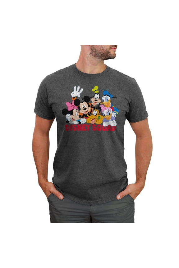 Men's Mickey & Friends Disney Squad Group Shot Graphic T-Shirt