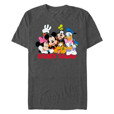 Men's Mickey & Friends Disney Squad Group Shot  Graphic Tee Charcoal Heather Medium