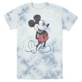 thumbnail image 1 of Men's Mickey & Friends Distressed Mickey Mouse Pose Graphic Tee White/Blue Medium, 1 of 4