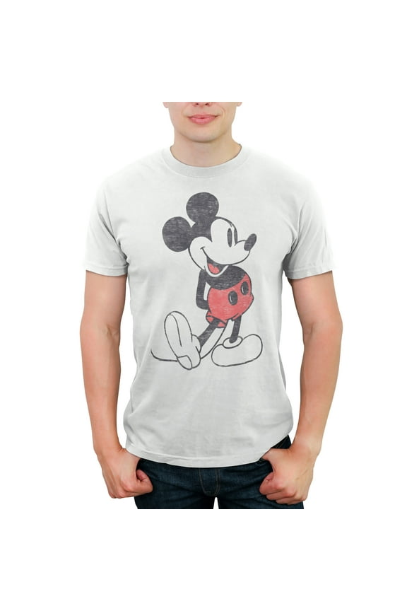 Disney Men's Mickey & Friends Retro Mickey Mouse Pose T-Shirt,