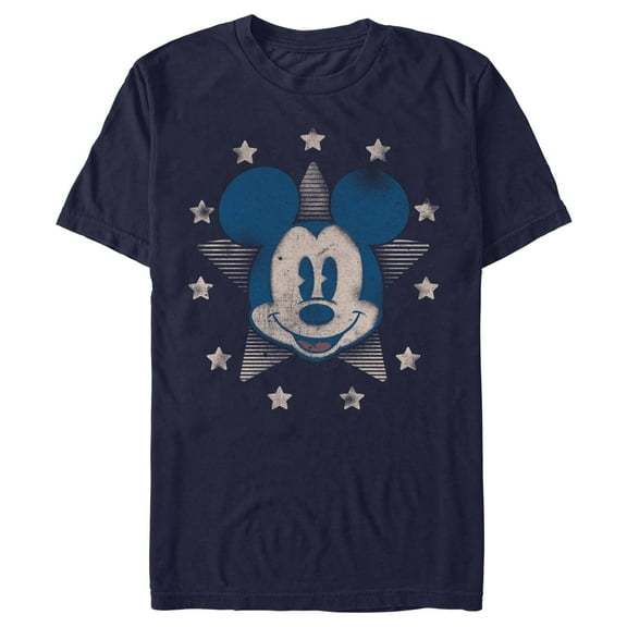 Men's Mickey & Friends Distressed Star Portrait Graphic T-Shirt
