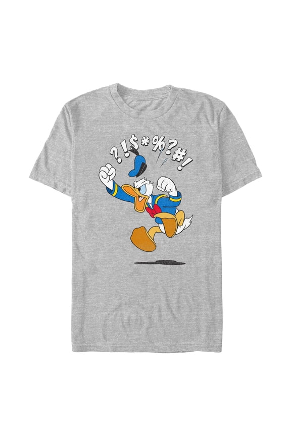 Men's Mickey & Friends Donald Duck Angry Jump Graphic T-Shirt