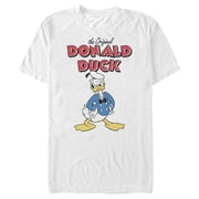 Mens Mickey & Friends Donald Duck Original Grump Graphic Tee White Medium