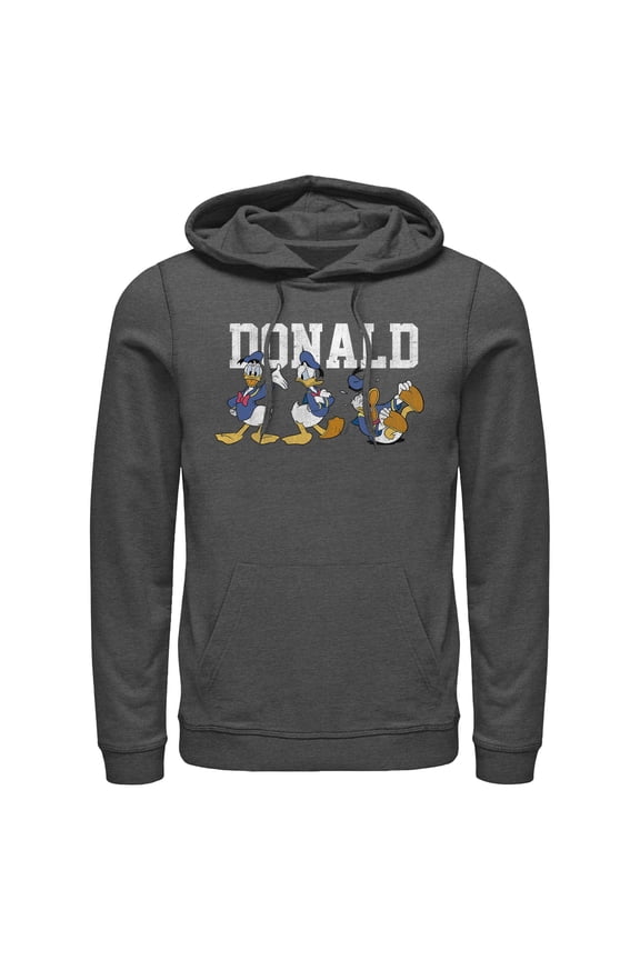 Men's Mickey & Friends Donald Duck Poses Pull Over Hoodie
