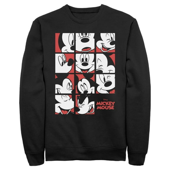Men's Mickey & Friends Expressions Grid  Sweatshirt