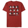 thumbnail image 1 of Men's Mickey & Friends Facial Expressions Graphic Tee Red Medium, 1 of 5