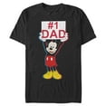 thumbnail image 1 of Men's Mickey & Friends Father's Day #1 Dad Graphic Tee Black 3X Large, 1 of 5