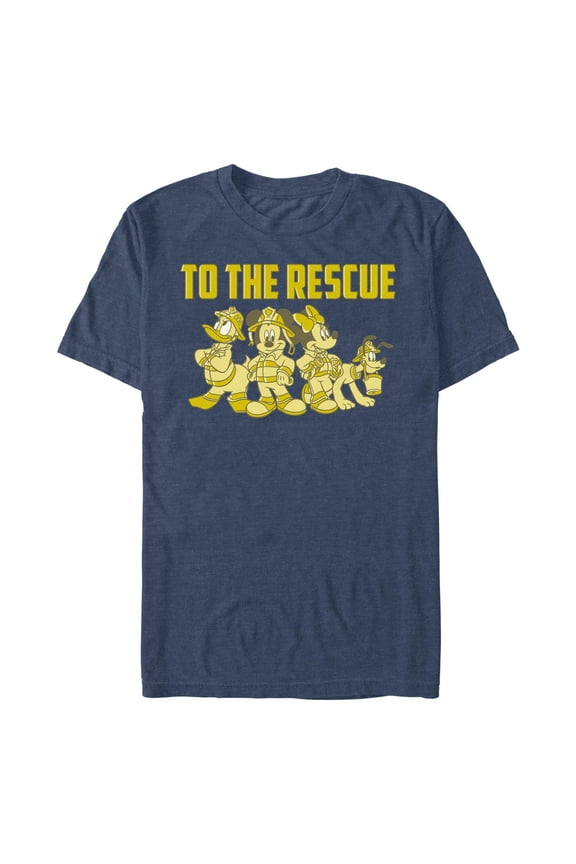 Men's Mickey & Friends Firefighters to the Rescue Graphic T-Shirt
