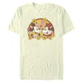 thumbnail image 1 of Men's Mickey & Friends Floral Couple Graphic Tee Beige 2X Large, 1 of 4