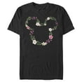 thumbnail image 1 of Men's Mickey & Friends Floral Logo Graphic Tee Black Large, 1 of 5
