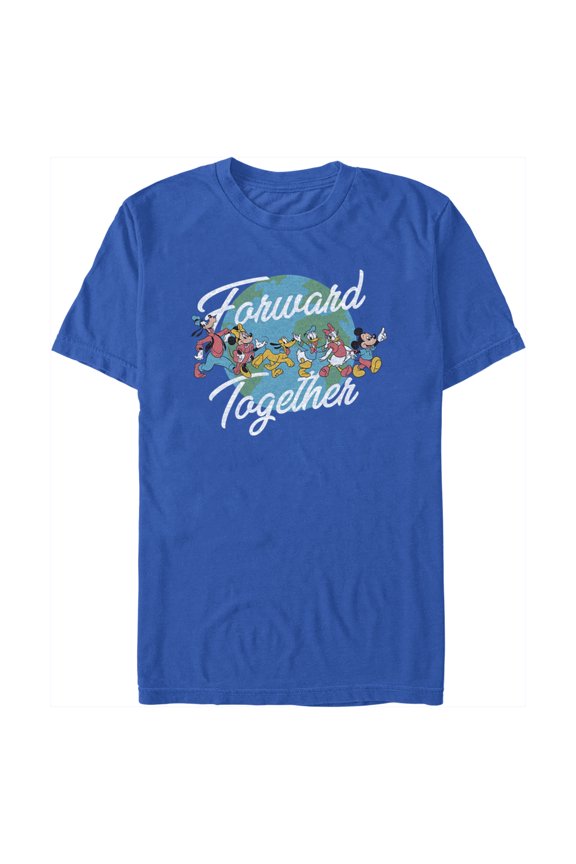 Men's Mickey & Friends Forward Together Graphic Tee Royal Blue Small